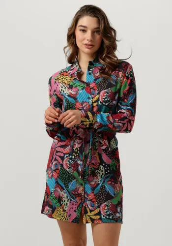 Alix The Label Damen Kleider Ladies Woven Wild Print Crinkle Dress - Merhfarbig/Bunt