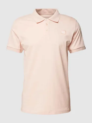 Alpha Industries Poloshirt mit Logo-Stitching Modell 'X-Fit' in Apricot