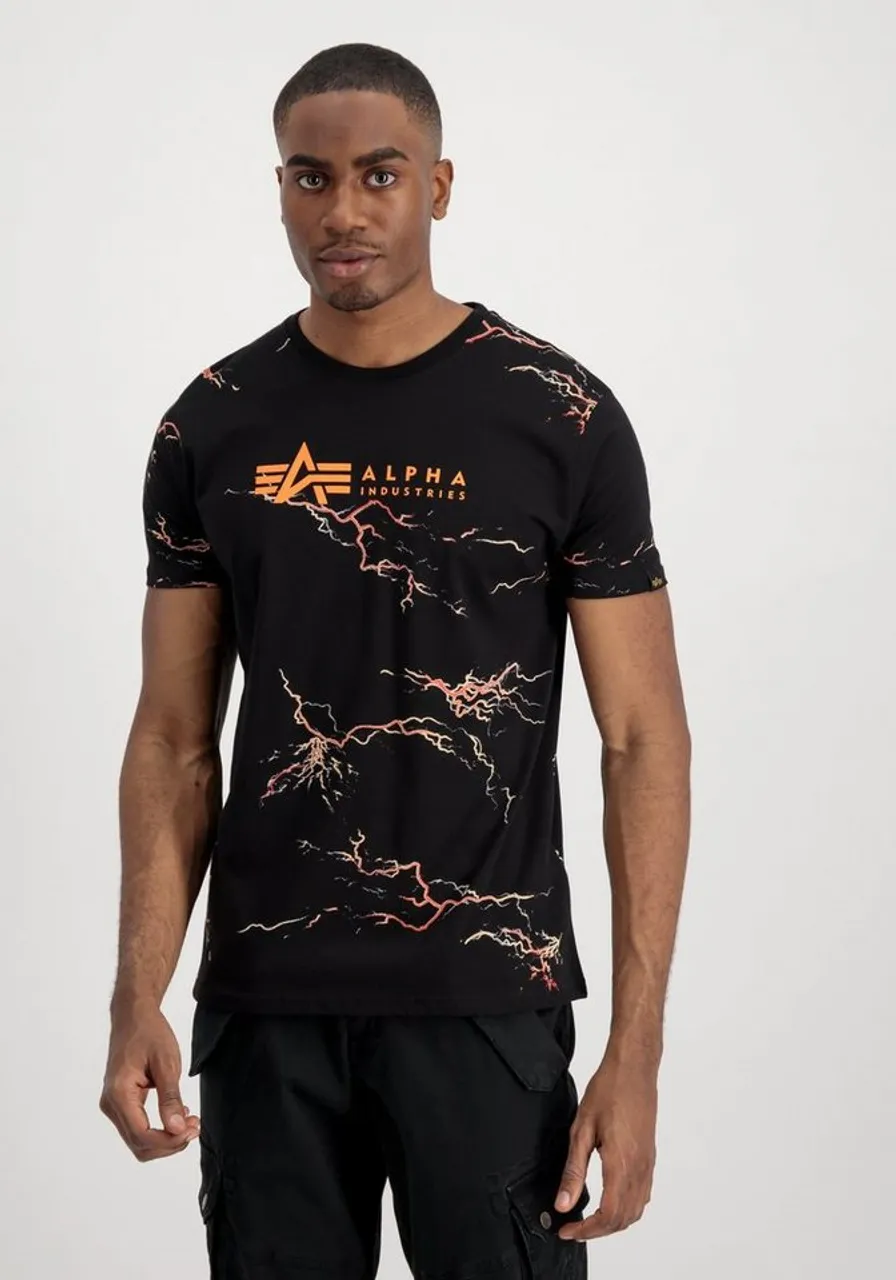 Alpha Industries T-Shirt ALPHA INDUSTRIES Men - T-Shirts Lightning AOP T