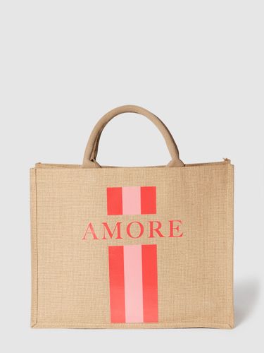 Amabea Strandtasche mit Statement-Print Modell 'Beach Bag AMORE'