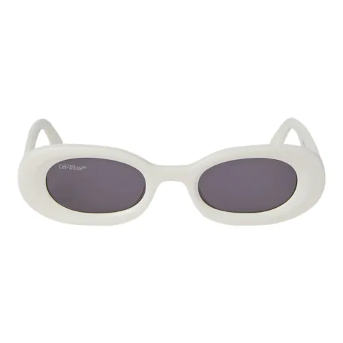 Amalfi Sonnenbrille - Weiß, Dunkelgraue Gläser Off White