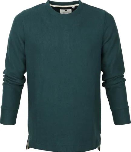 Anerkjendt Sweater Dunkelgrün Streifen