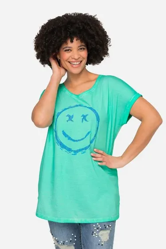 Angel of Style Rundhalsshirt T-Shirt oversized Smiley Rundhals