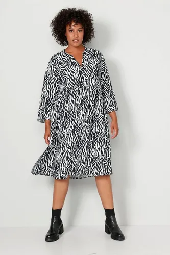 Angel of Style Sommerkleid Kleid A-Line Animal-Muster Tunika-Ausschnitt