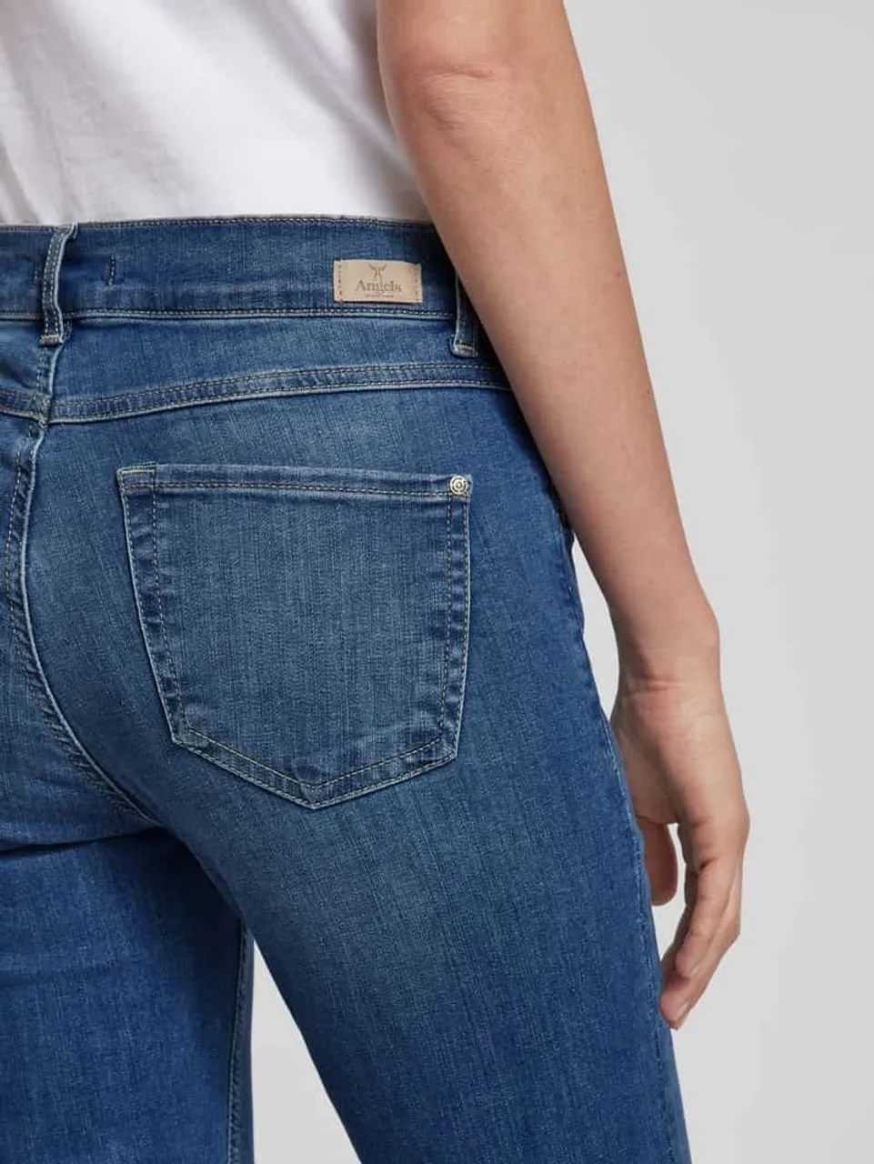 Angels Bootcut Jeans im 5-Pocket-Design Modell 'LENI' in Blau