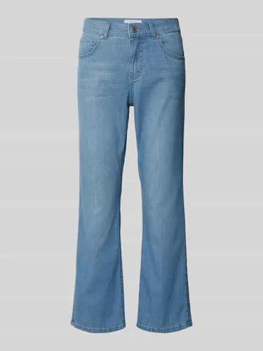 Angels Cropped Jeans in unifarbenem Design Modell 'Leni' in Hellblau