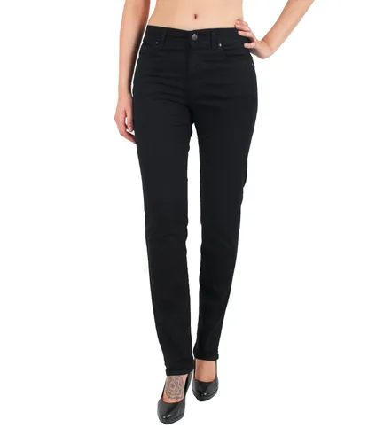 Angels Straight Jeans Cici in Everblack