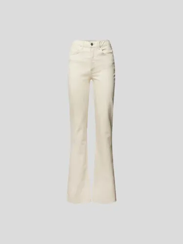 Anine Bing Bootcut Jeans im High Waist Stil in Ecru