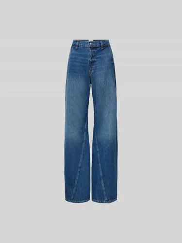 Anine Bing Jeans mit Ziernaht in Jeansblau