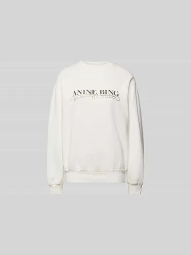 Anine Bing Oversized Sweatshirt aus Baumwolle in Ecru