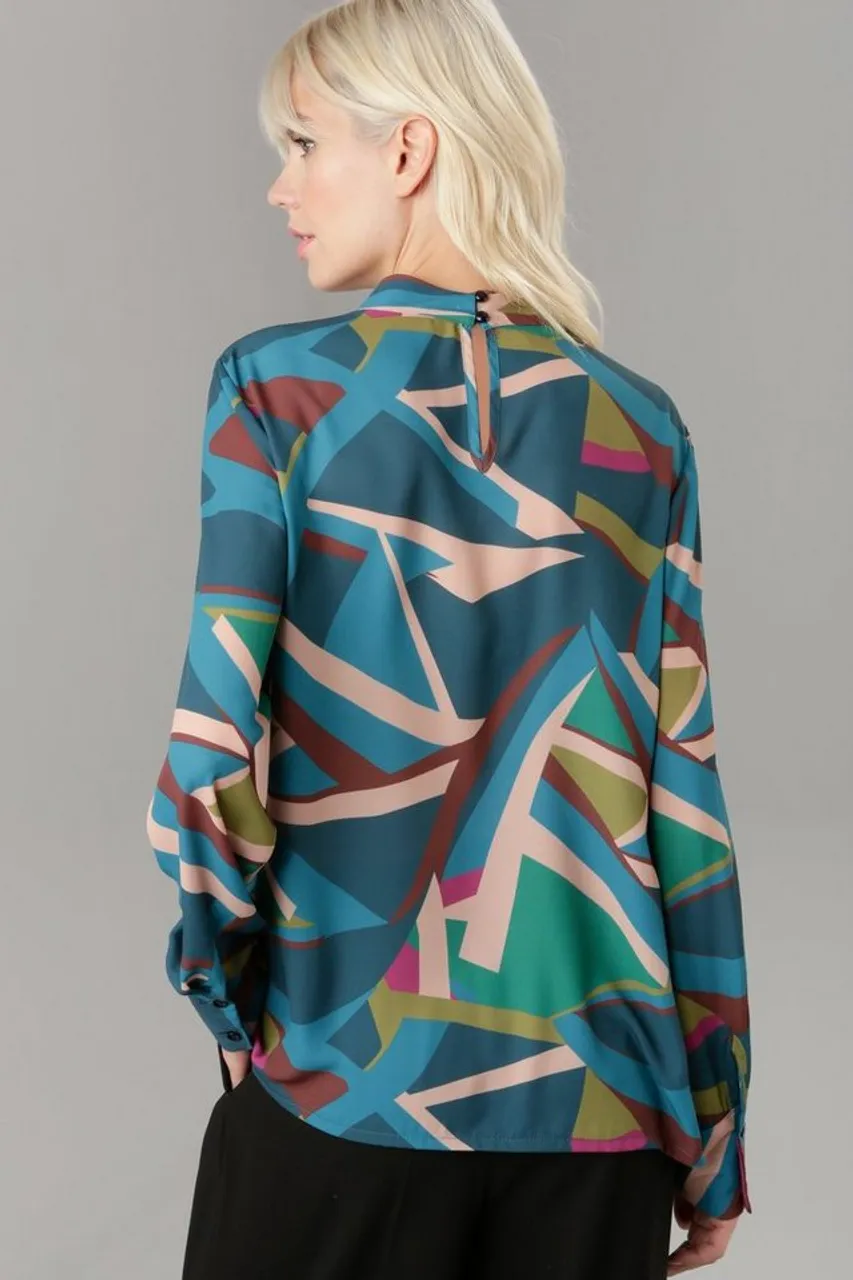 Aniston SELECTED Druckbluse mit Allover-Print in kräfigten Farben