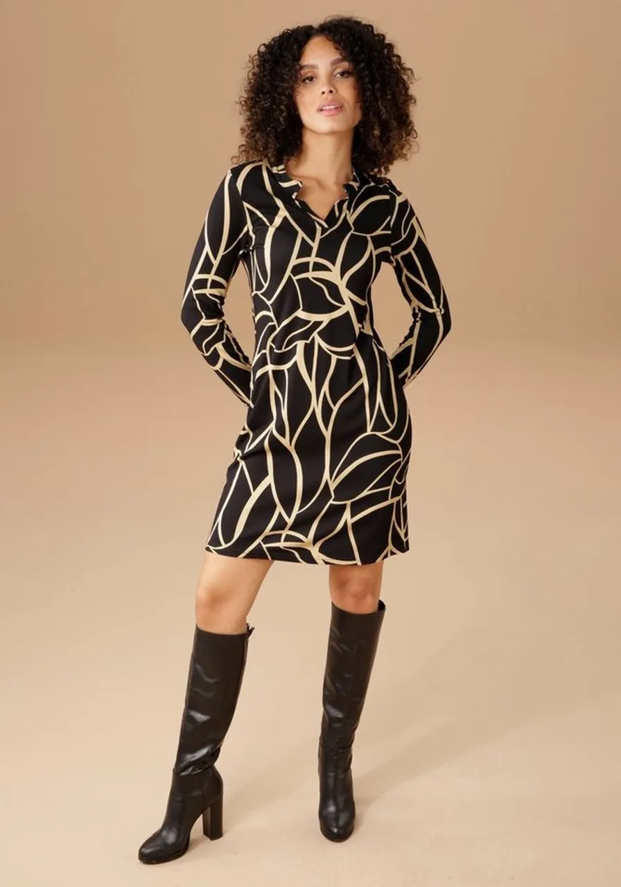 Aniston Selected Jerseykleid mit elegantem Muster - Preise vergleichen
