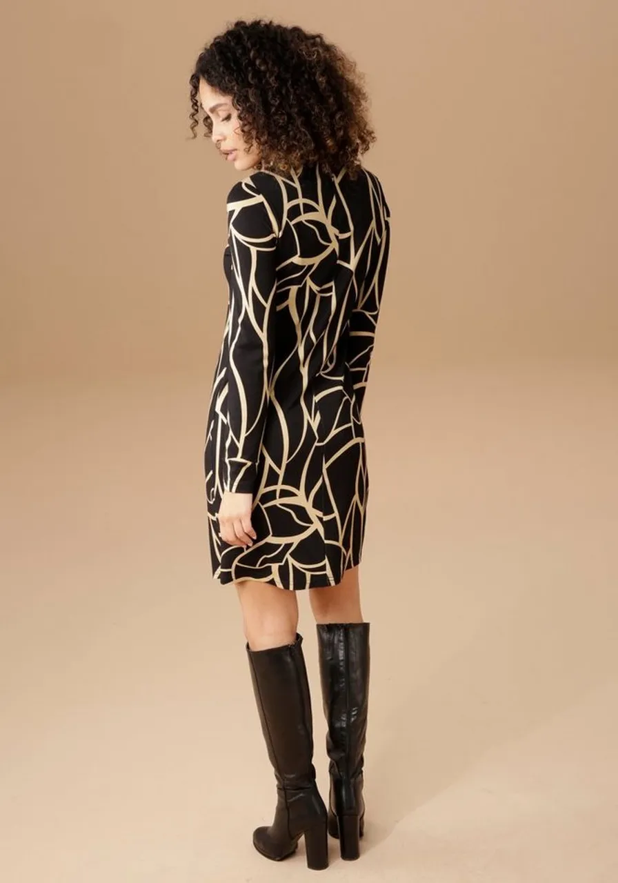 Aniston Selected Jerseykleid mit elegantem Muster - Preise vergleichen