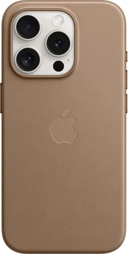 Apple iPhone 15 Pro Feingewebe Backcover mit MagSafe Taupe