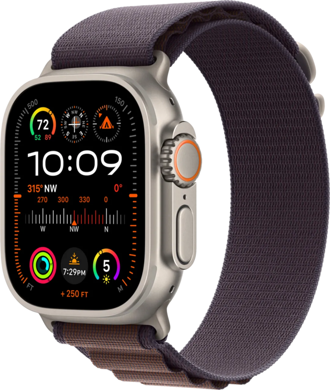 Apple Watch Ultra 2 4G 49 mm Alpine Armband Violett M