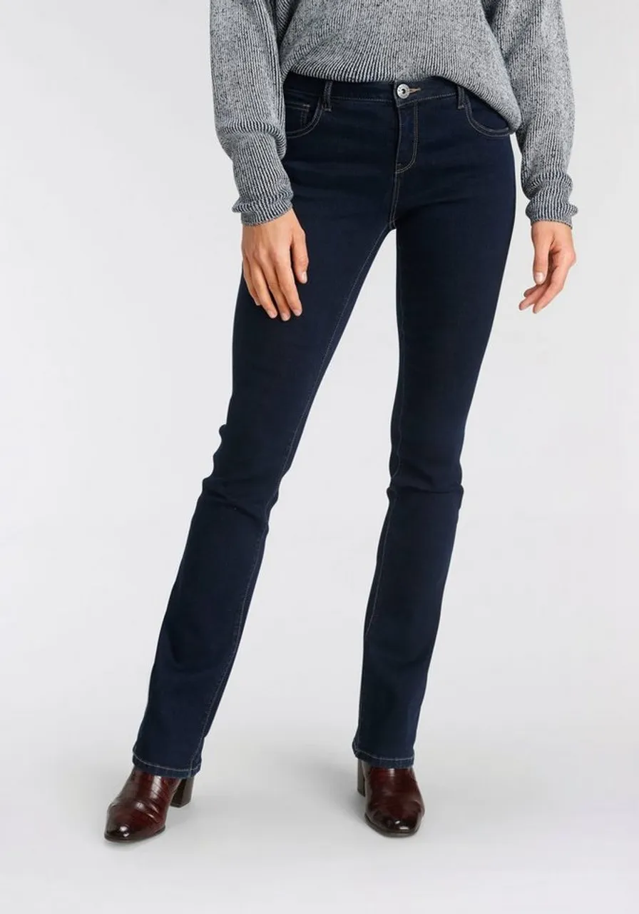 Arizona Bootcut-Jeans Ultra-Stretch Mid-Waist - Preise vergleichen