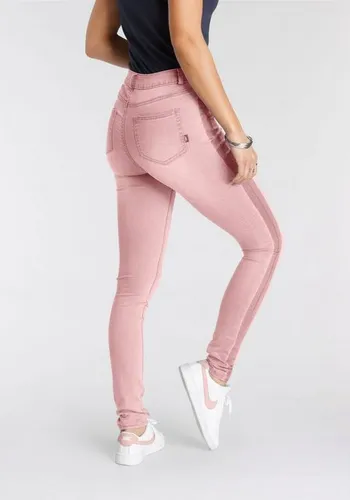 Arizona Skinny-fit-Jeans Ultra Stretch High Waist mit seitlichem Streifen