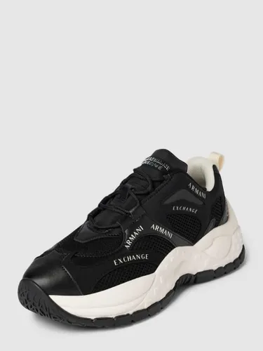 ARMANI EXCHANGE Sneaker mit Label-Details in Black