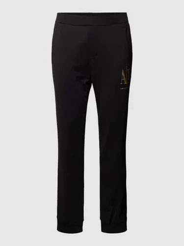 ARMANI EXCHANGE Sweatpants mit Label-Stitching in Black