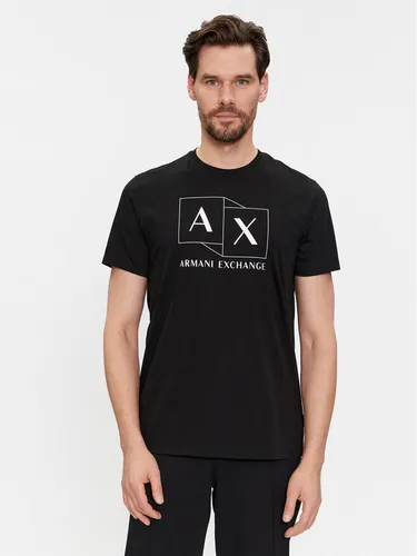 Armani Exchange T-Shirt 3DZTAD ZJ9AZ 1200 Schwarz Regular Fit