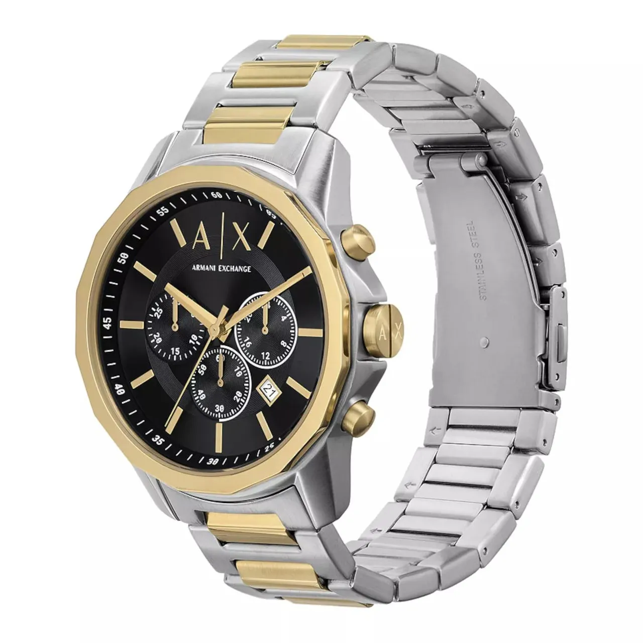 Armani Exchange Uhren - Armani Exchange Chronograaf Herrenuhr En Armband G - Gr. unisize - in Silber - für Damen