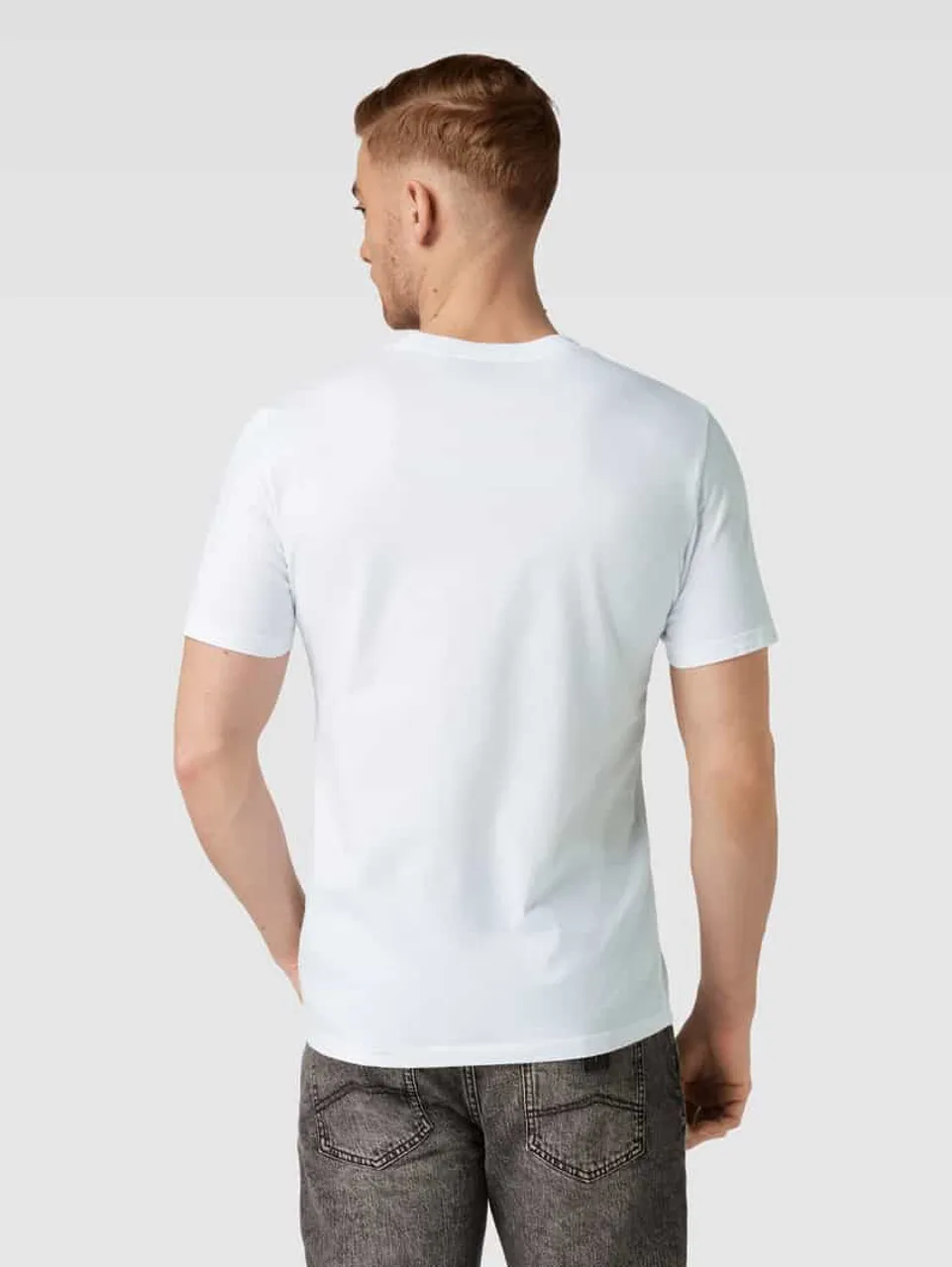 Armedangels T-Shirt im unifarbenen Design Modell 'JAAMES' in Weiss