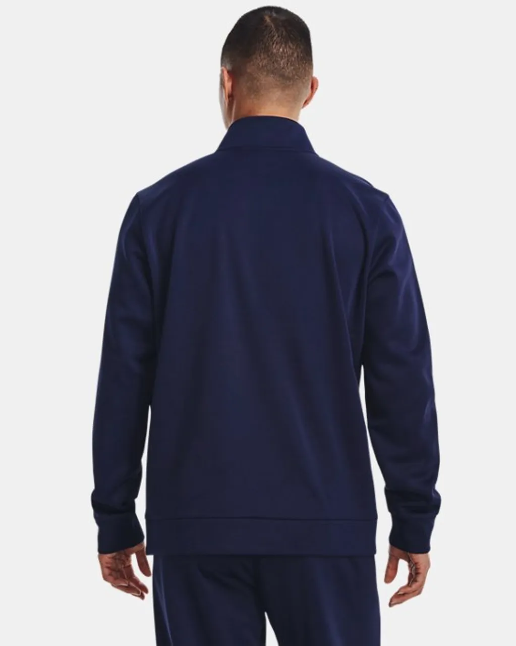 Armour Fleece® Hoodie mit ¼ Zip für Herren Midnight Blaue Marine / Schwarz S