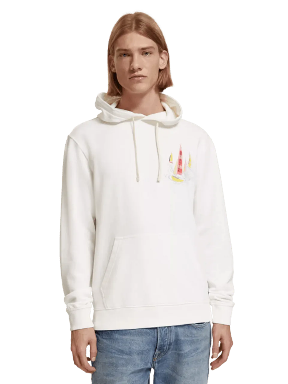 Artwork hoodie - Größe L - Multicolor - Mann - Sweatshirthirt - Scotch & Soda