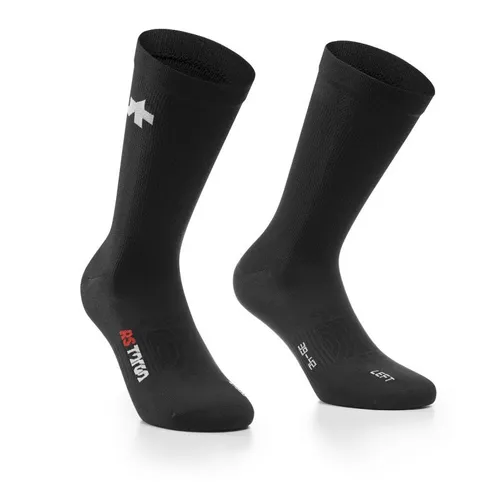 Assos RS Socks TARGA - Fahrradsocken Black 35 - 38