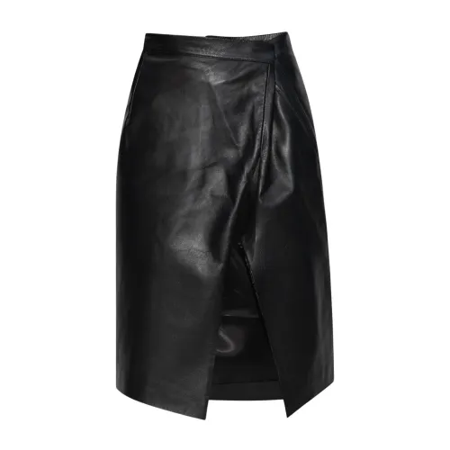 Asymmetric leather skirt Vetements