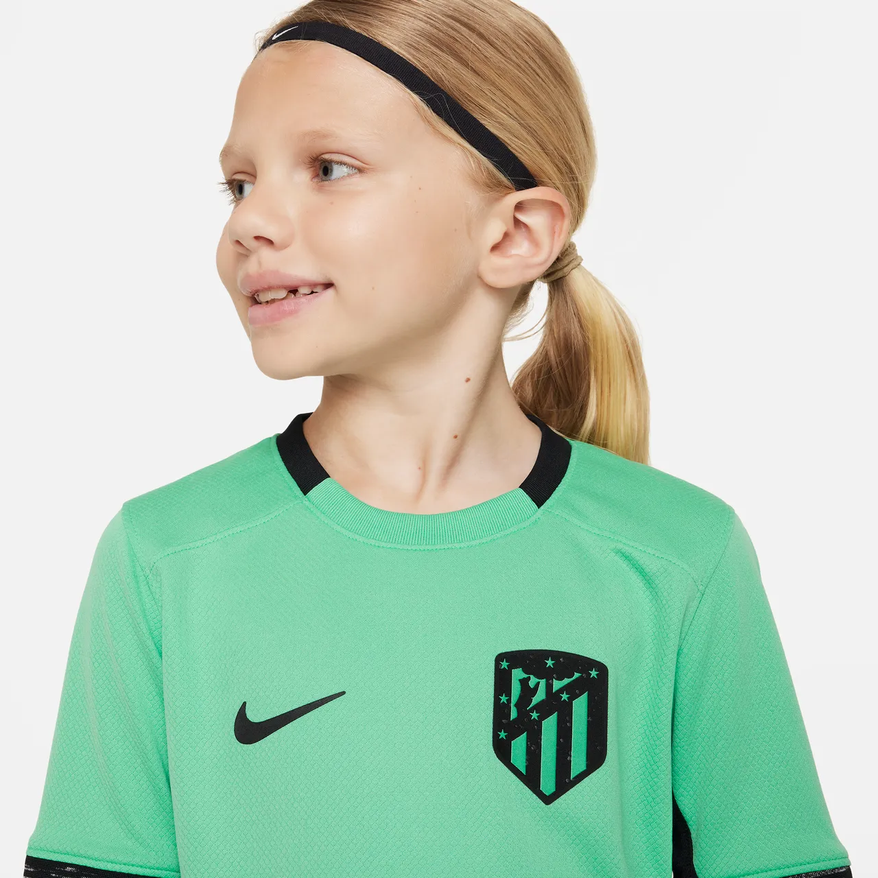 Atlético Madrid 2023/24 Stadium Third Nike Dri-FIT Fußballtrikot für ältere Kinder - Grün
