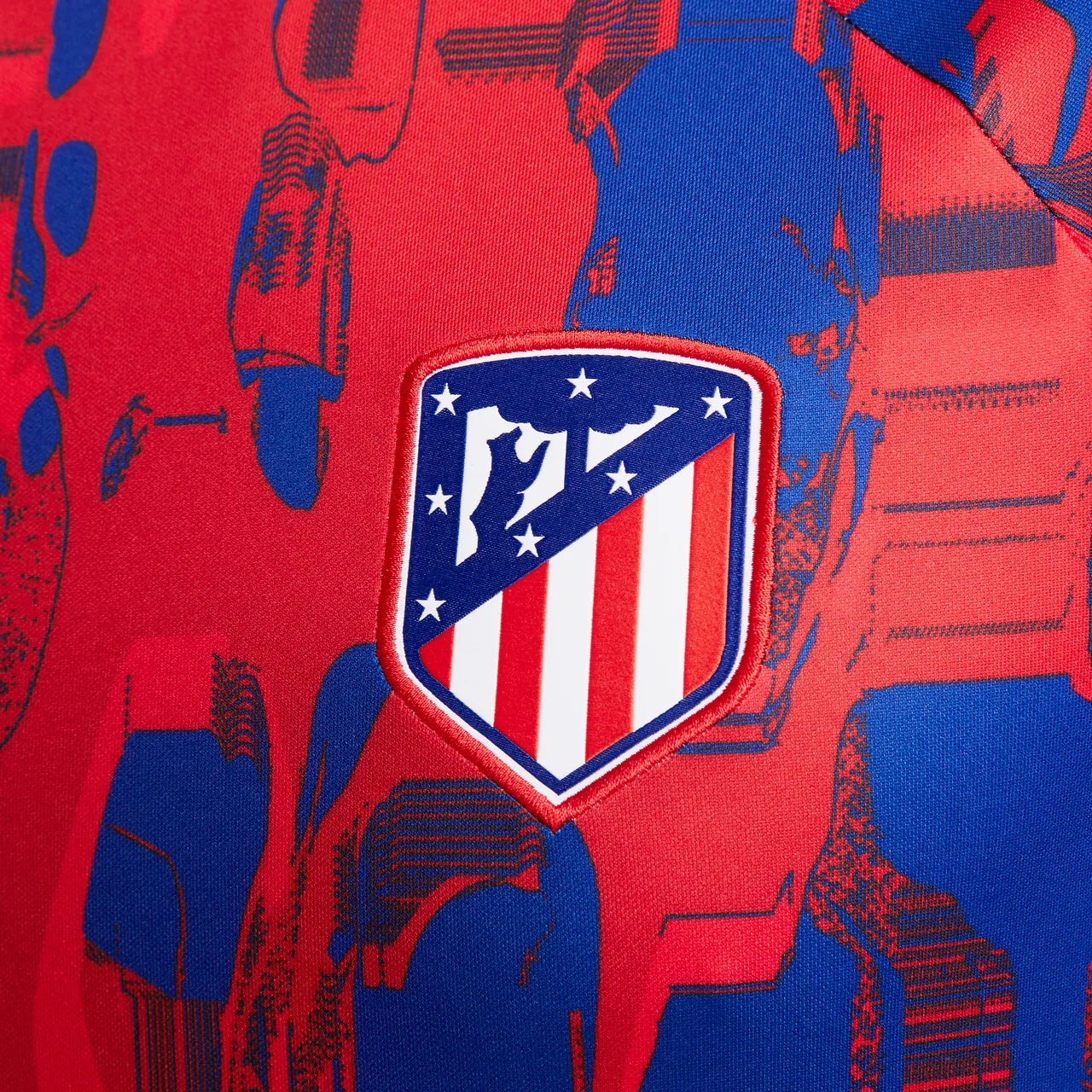 Atlético Madrid Academy Pro Nike Dri-FIT Pre-Match-Fußballoberteil für Herren - Rot