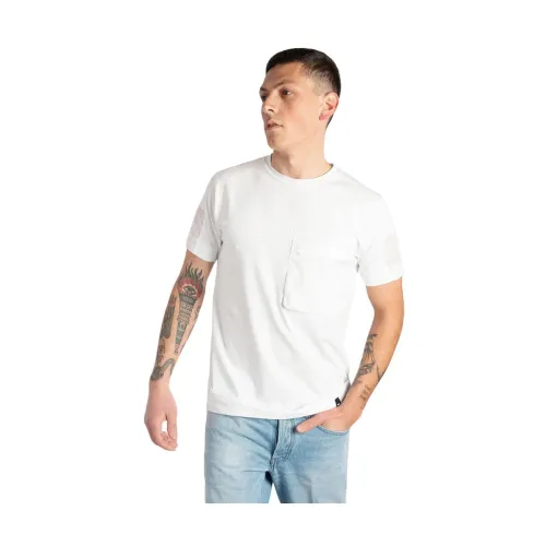 Atmungsaktives Baumwoll-T-Shirt mit Fronttasche Duno