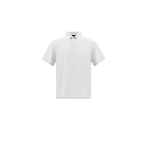Atmungsaktives Crepe Voile Jersey Polo Shirt Herno