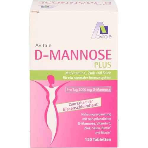 Avitale - D-MANNOSE PLUS 2000 mg Tabl.m.Vit.u.Mineralstof. Mineralstoffe