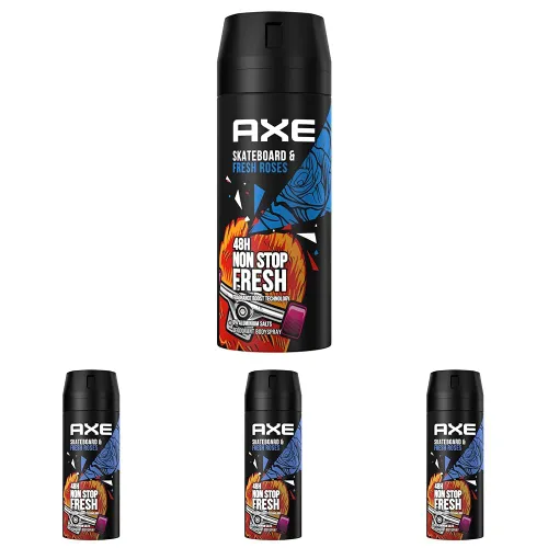 Axe Bodyspray Skateboard & Fresh Roses Deo ohne Aluminium