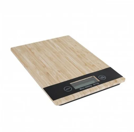 axentia Küchenwaage Digitalwaage, Bambus, max. 5 kg 133585, (1-tlg)