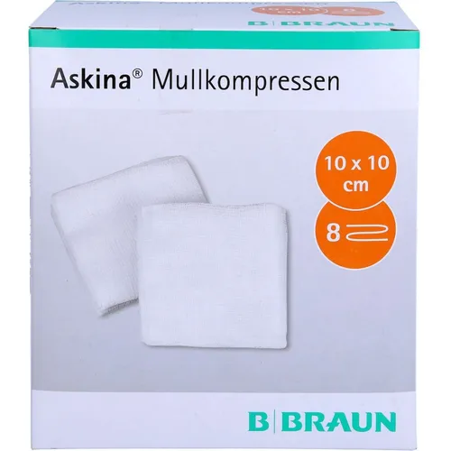 B. Braun Melsungen - ASKINA Mullkompressen 10x10 cm steril Erste Hilfe & Verbandsmaterial
