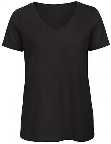 B&C V-Shirt Damen V-Neck T-Shirt / 100% Organic Cotton