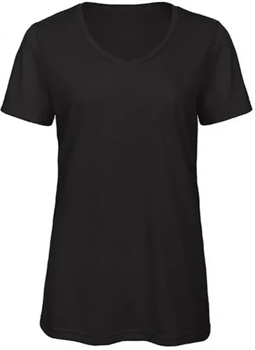 B&C V-Shirt Damen V-Neck Triblend T-Shirt
