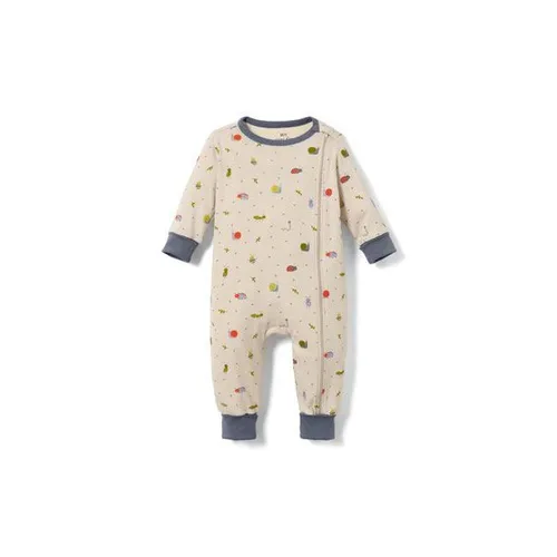 Baby-Pyjama mit Reißverschluss - Weiss - Baby - Gr.: 62/68