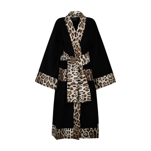 Bademantel mit Leopardenmuster Dolce & Gabbana