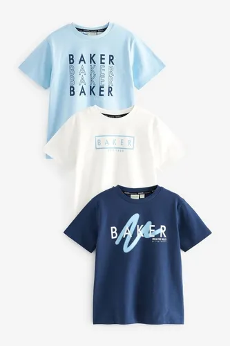Baker by Ted Baker T-Shirt Baker by Ted Baker T-Shirt mit Grafik, 3er-Pack (3-tlg)
