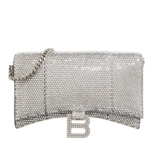 Balenciaga Crossbody Bags - Hourglass Wallet With Chain - Gr. unisize - in Grau - für Damen