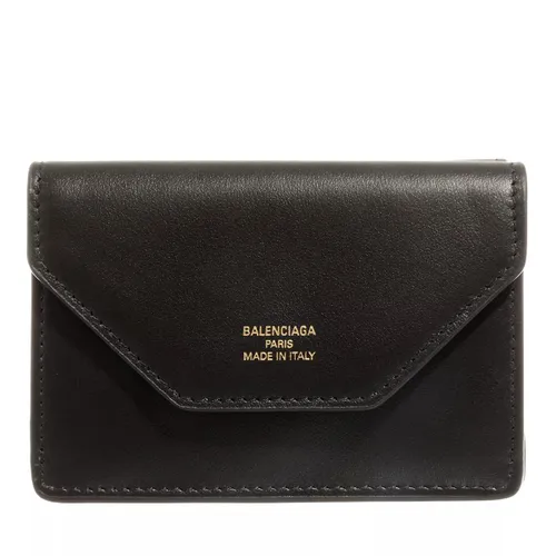 Balenciaga Portemonnaie - Street Style Plain Folding Small Wallet - Gr. unisize - in Schwarz - für Damen