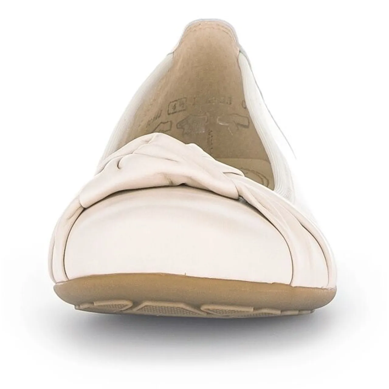 Ballerina GABOR "FLORENZ" Gr. 39, weiß (offwhite) Damen Schuhe Ballerinas