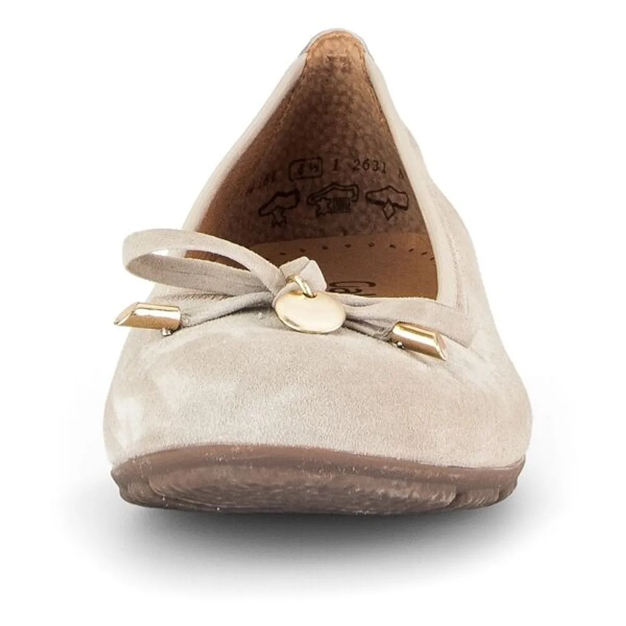 Ballerina GABOR Gr. 37, beige (creme) Damen Schuhe Ballerinas