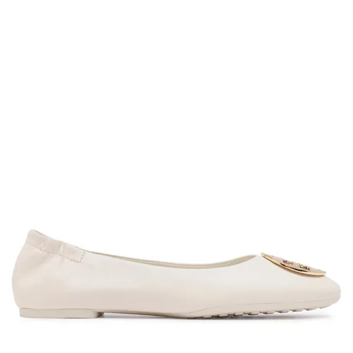 Ballerinas Tory Burch Claire Ballet 147379 New Ivory/Silver/Gold 104