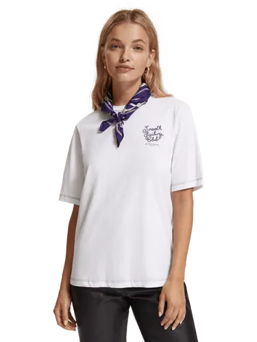 Bandana-T-Shirt mit entspannter Passform - Größe XS - Multicolor - Frau - T-Shirt - Scotch & Soda
