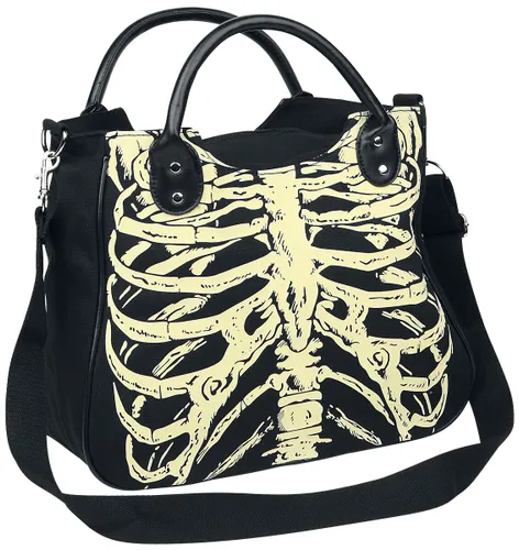 Banned Alternative Skeleton Handtasche schwarz